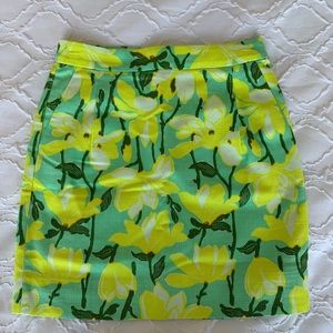 J. Crew Factory printed basketweave Mini Skirt